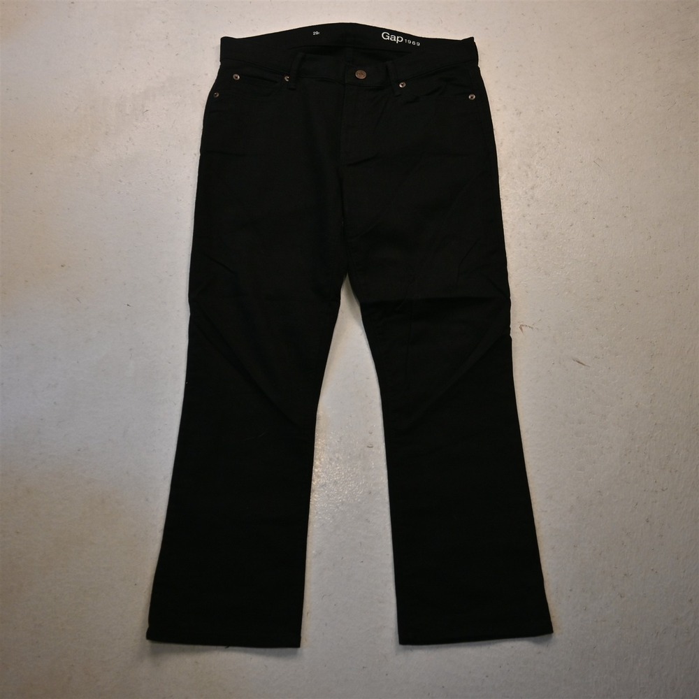Gap 29 Mid Rise Slim Black Stretch Denim Womens Jeans